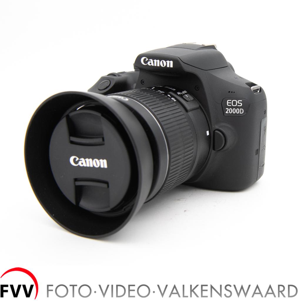 Canon EOS 2000D +EFS 18-55mm F3.5-5.6 III, Canon, Gebruikt, Spiegelreflex, Canon