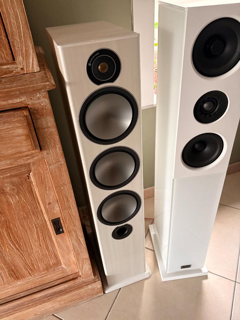 Monitor Audio Bronze 6, Zo goed als nieuw, 120 watt of meer, Front, Rear of Stereo speakers, Ophalen