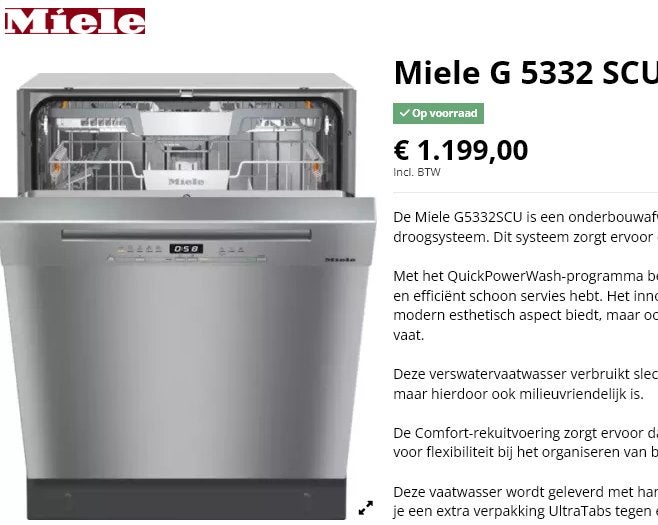 Miele onderbouw vaatwasser met 3DMultFlex-bestekla uit 2024, Witgoed en Apparatuur, Vaatwasmachines, Ophalen, Minder dan 85 cm