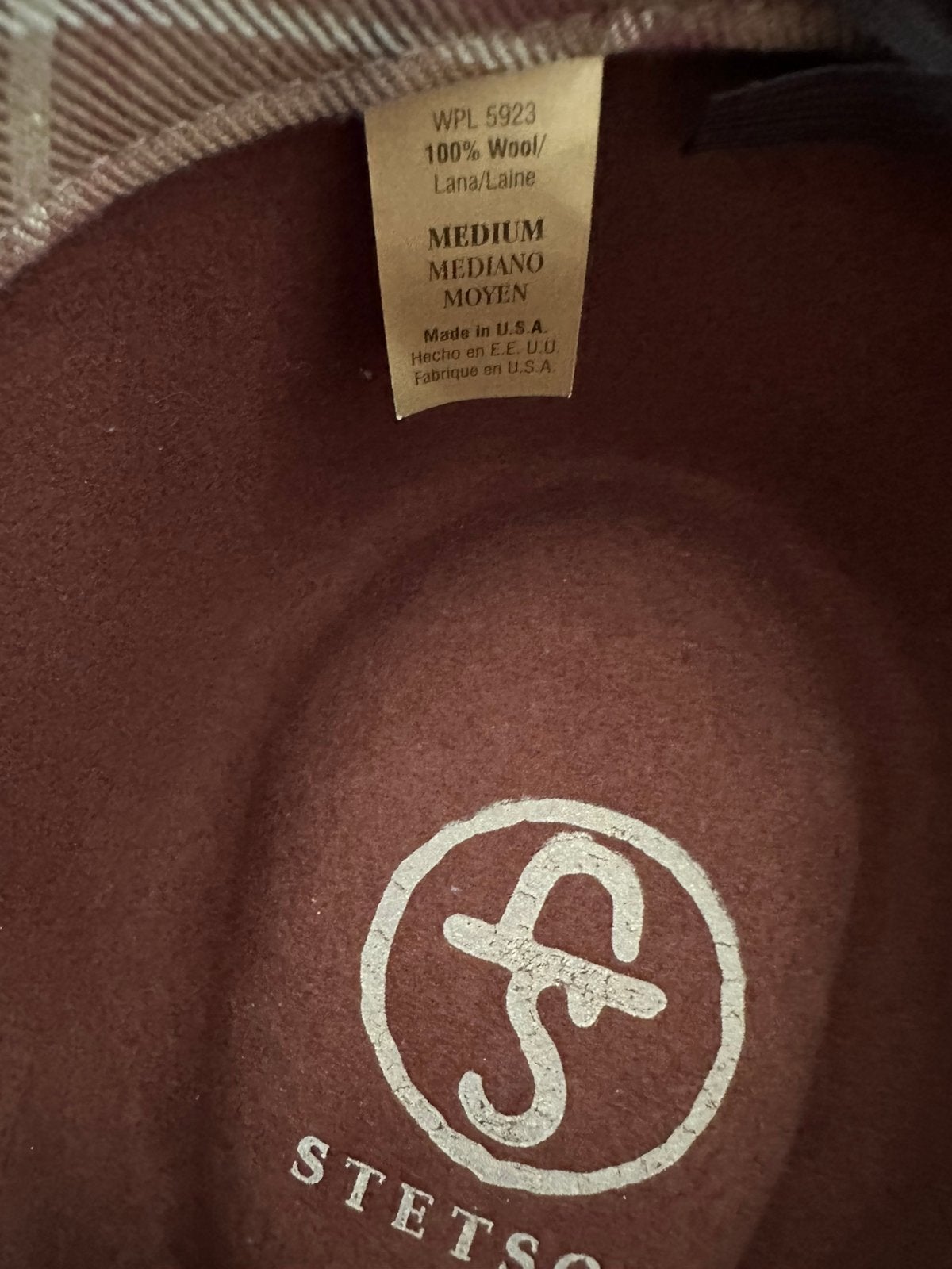 Stetson 100%wollen VitaFelt hoed, Ophalen, Zo goed als nieuw