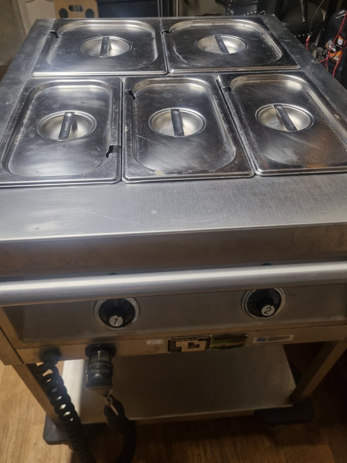Bain Marie Serveerwagen met 5 Bakken - Zo goed als nieuw, Ophalen, Zo goed als nieuw