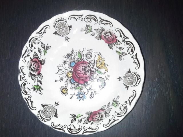 6 FRUITSCHAALTJES, Myotts Bouquet Staffordshire., Ophalen of Verzenden, Zo goed als nieuw, Overige materialen, Overige typen