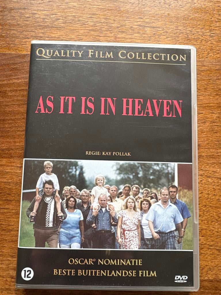 As It Is In Heaven - Oscar Genomineerde Film DVD, Vanaf 12 jaar, Ophalen of Verzenden, Zo goed als nieuw, Drama