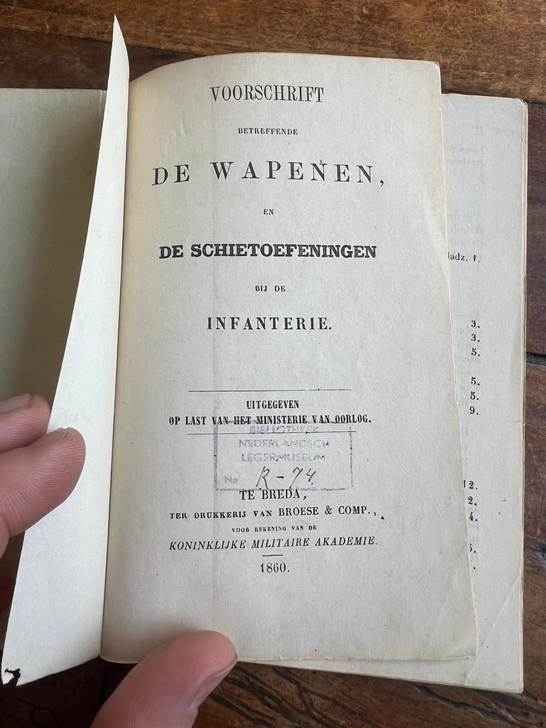 Nederlands mobilisatie wapen voorschrift 1860 geweer sabel, Zwaard of Sabel, Ophalen of Verzenden, Nederland