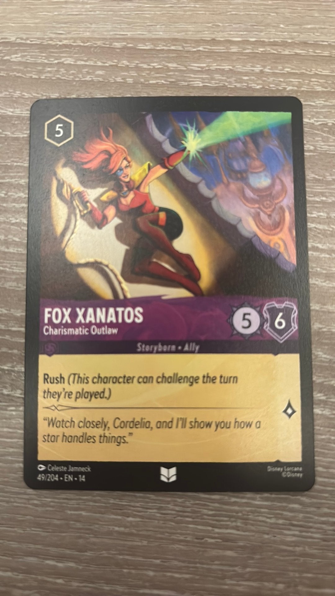 Disney Lorcana Fox Xanatos outlaw 49-204 14HPC nonfoil, Ophalen of Verzenden