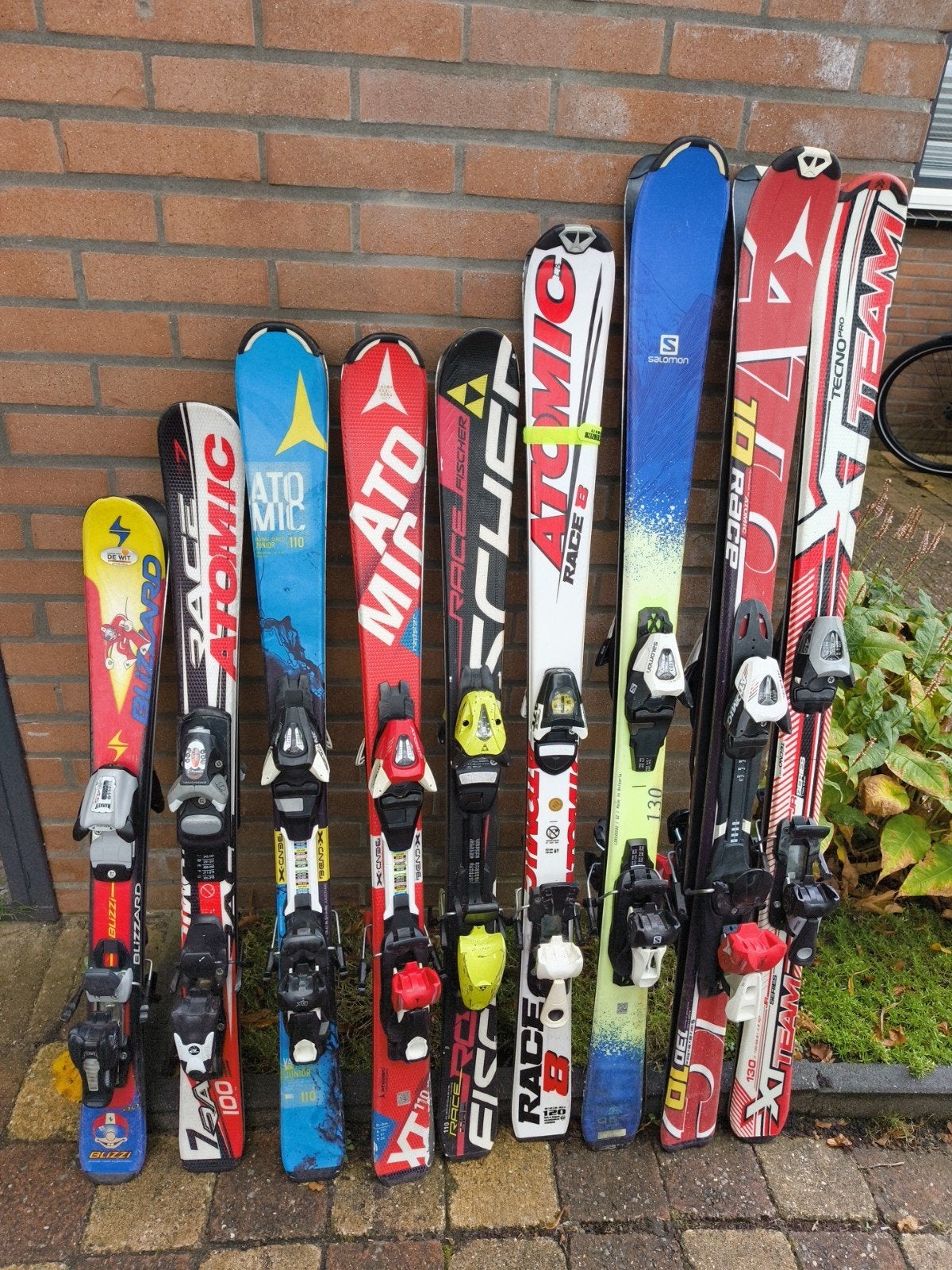 kinderski 90, 100, 110, 120, 130cm, Sport en Fitness, Skiën en Langlaufen, Gebruikt, Verzenden, 100 tot 140 cm, Atomic