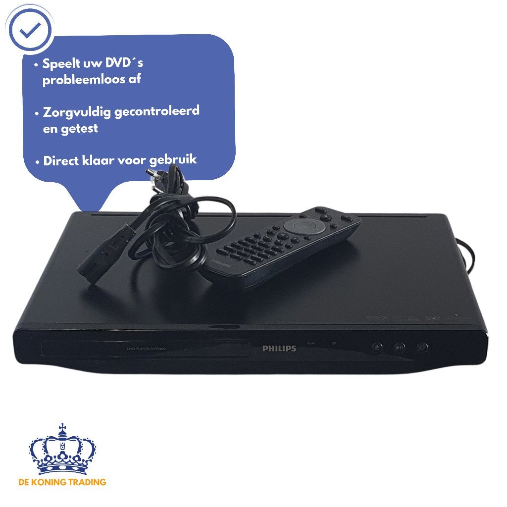 Philips DVP3600/12 | DVD Speler | SCART | CD DVD Speler, Dvd-speler, Philips, Verzenden, Philips