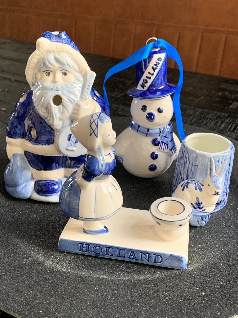 Mooie kerstset Delfts blauw stijl – nieuw!, Ophalen of Verzenden, Nieuw