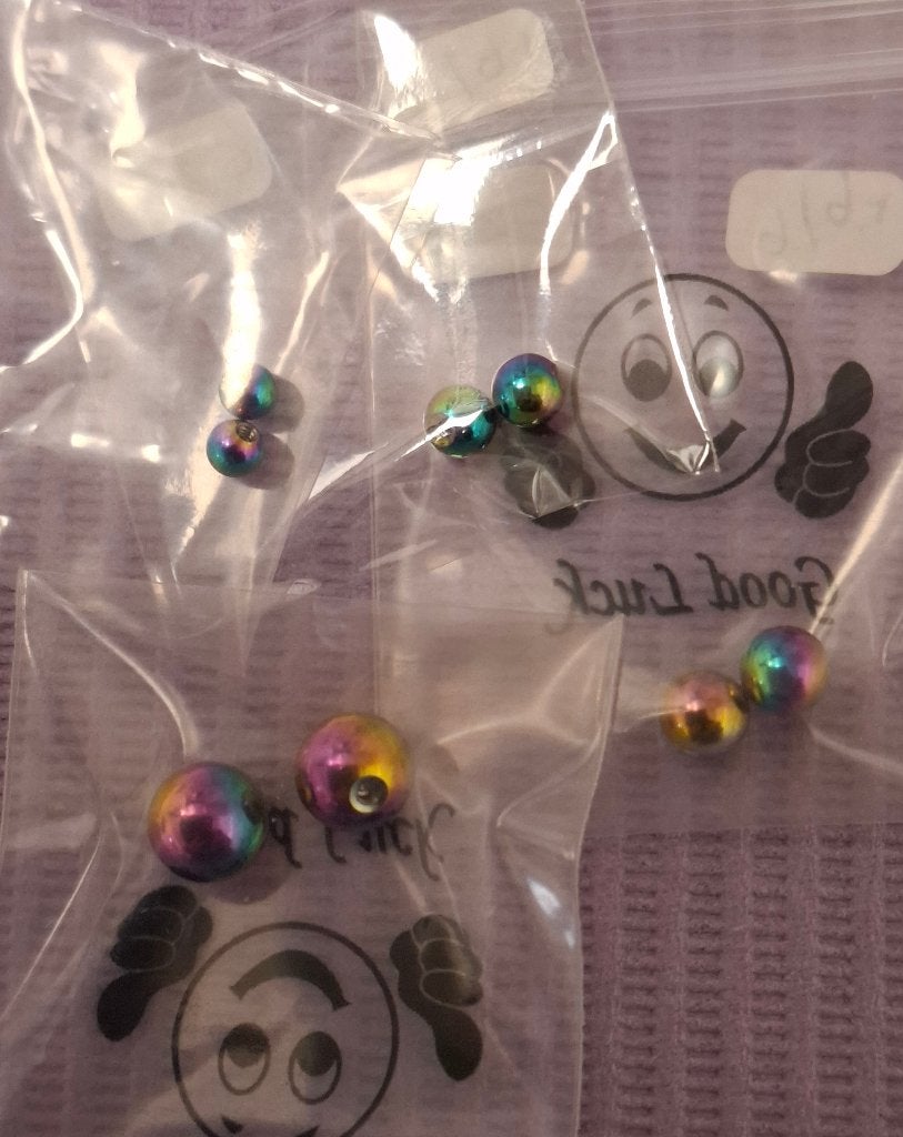 Piercing ballenset multikleur 1.6, Ophalen, Nieuw, Staal, Overige typen