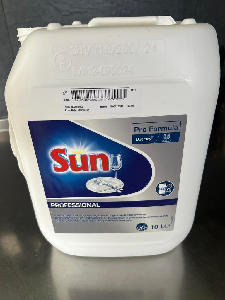 Sun Professional Vaatwasmiddel - 10L Pro Formula, Ophalen of Verzenden, Schoonmaakmiddel