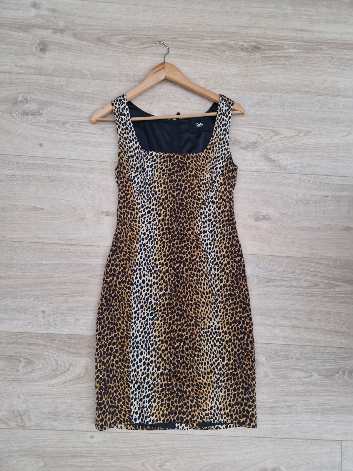 D&G Dolce & Gabbana Luipaardprint Jurk, Dolce & Gabbana, Bruin, Ophalen of Verzenden, Zo goed als nieuw