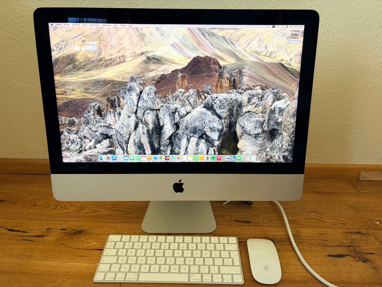 Apple iMac 21.5 inch, Retina 4K, 16GB, i5, 1TB (model 2019), Computers en Software, Apple Desktops, Ophalen, HDD, IMac, Zo goed als nieuw
