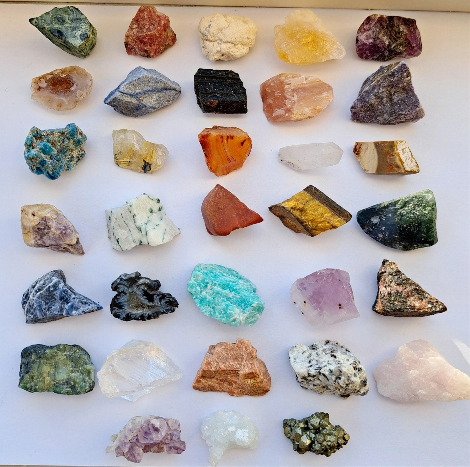Edelstenen ruw mineralen losse verkoop verzameling edelsteen, Ophalen of Verzenden