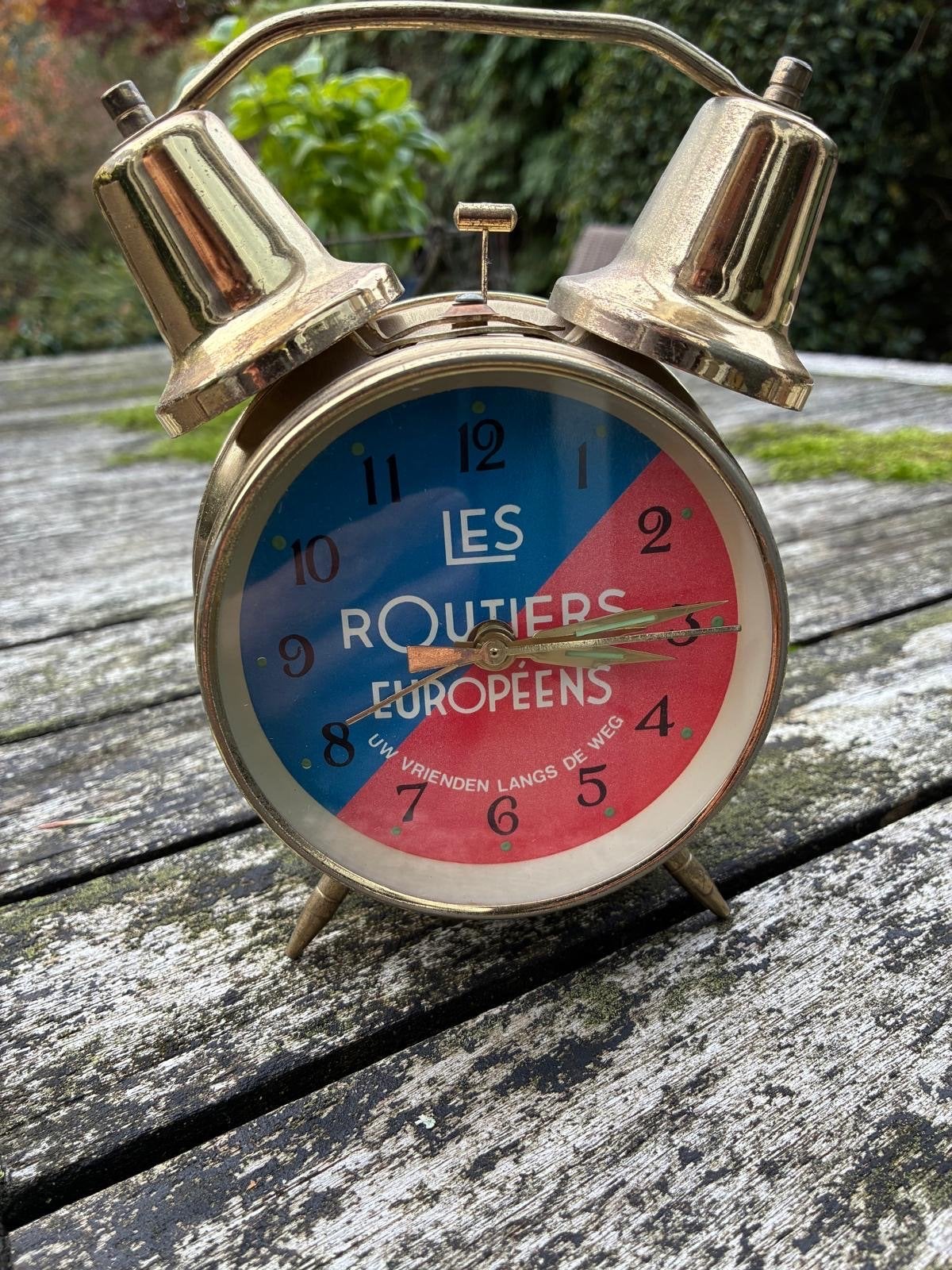 Nostalgische wekker 'Les Routiers Européens' - Collectorsite, Ophalen of Verzenden, Gebruikt, Analoog, Wekker of Tafelklok