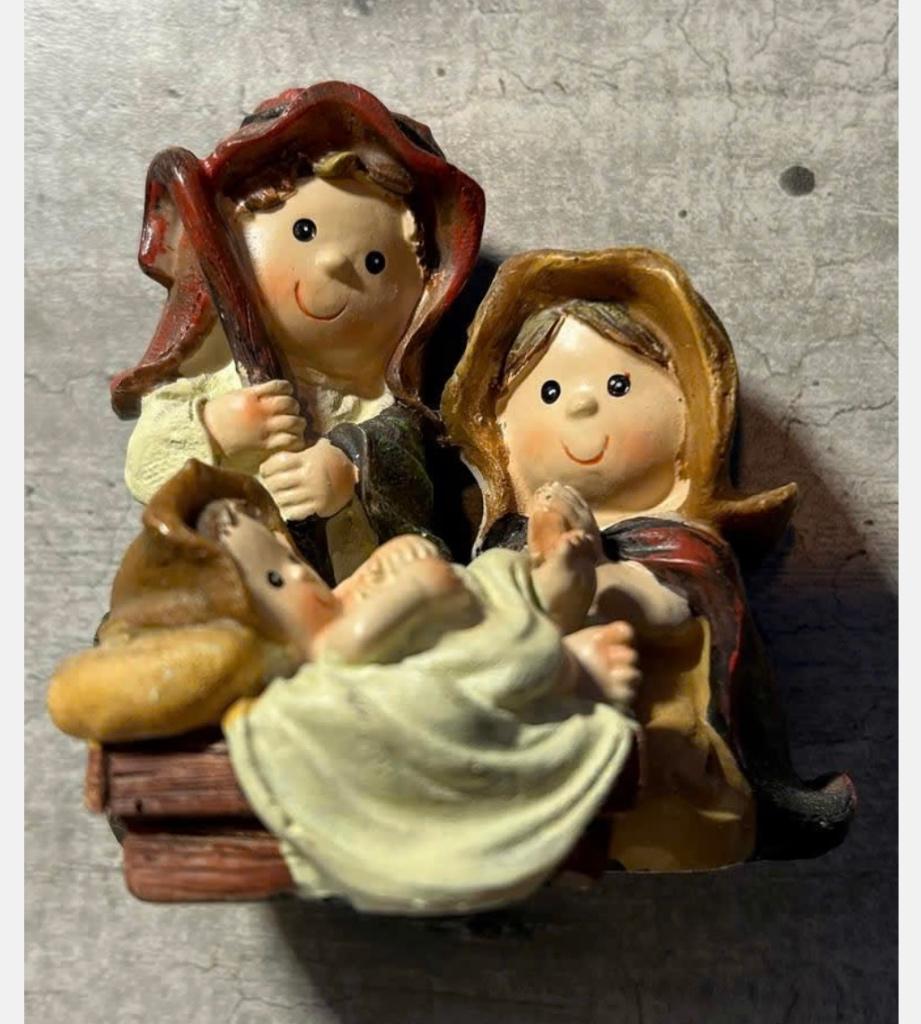 5 x brocante kerst beeldjes, kerststal, prijs per stuk, Ophalen of Verzenden