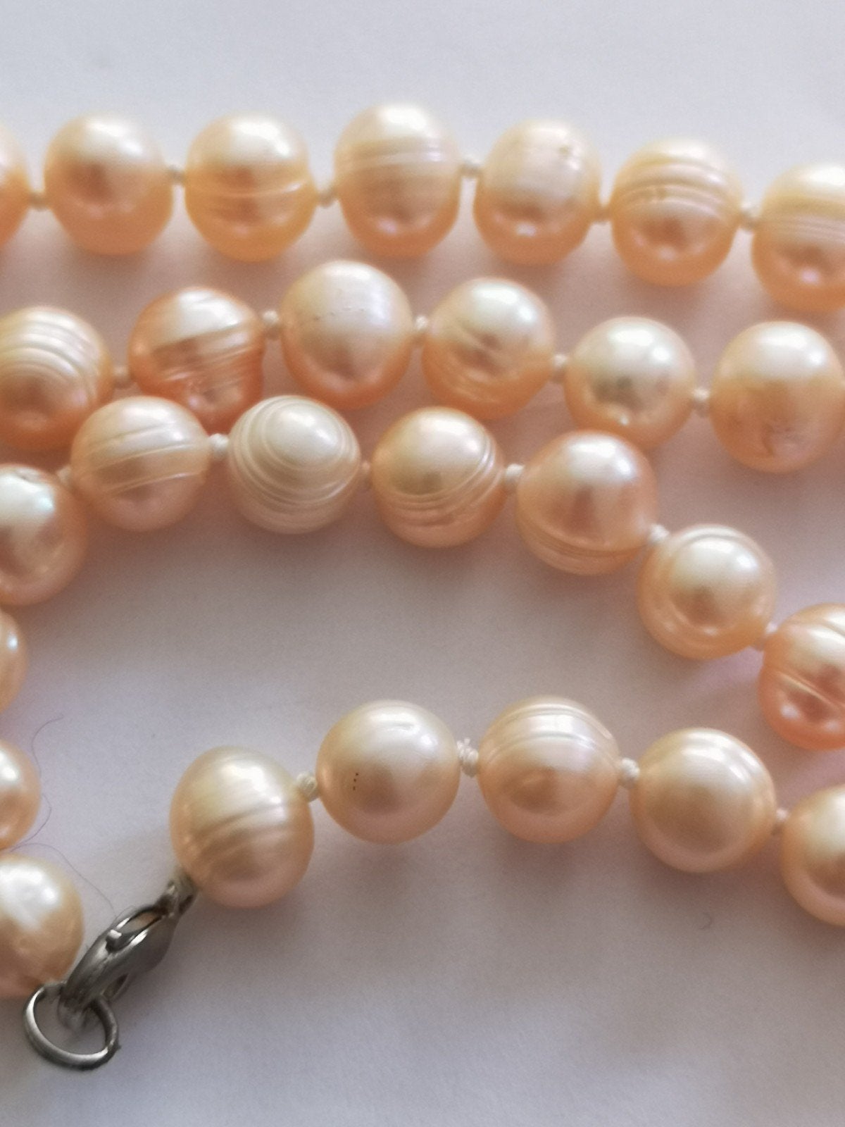 Echte licht roze parels ketting, Ophalen of Verzenden, Gebruikt, Roze, Steen of Mineraal