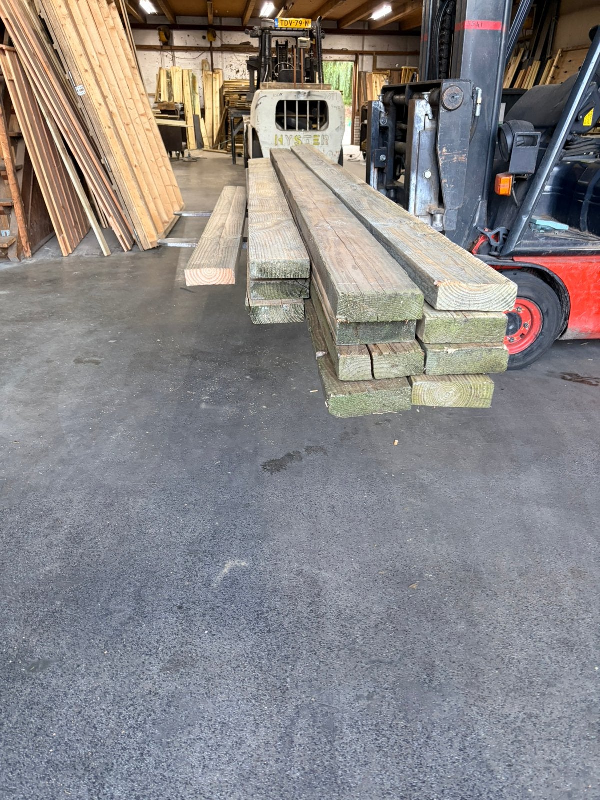 Douglas balken, Ophalen, Zo goed als nieuw, 250 cm of meer, Balken