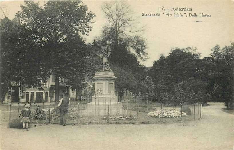 380-830-003 Rotterdam Delfshaven Piet Hein, Verzamelen, Ansichtkaarten | Nederland, Verzenden, Voor 1920, Zuid-Holland