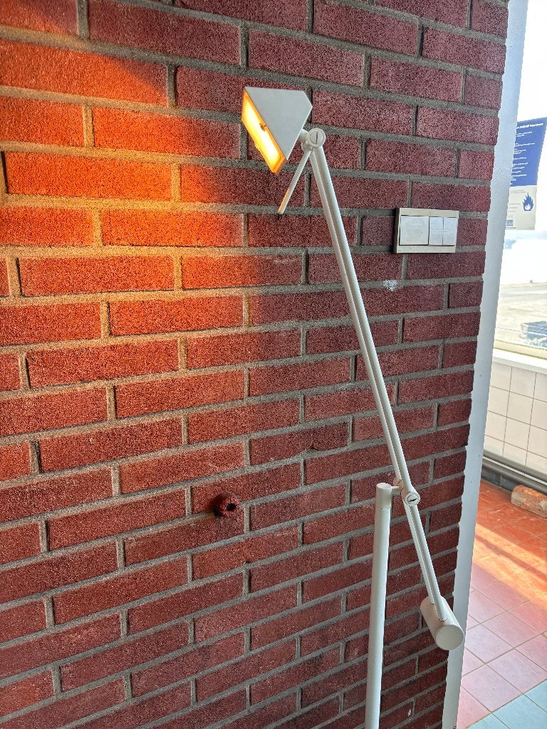 VERSTELBARE STAANDE LAMP WIT, Ophalen, Gebruikt, Overige fittingen, 150 tot 200 cm