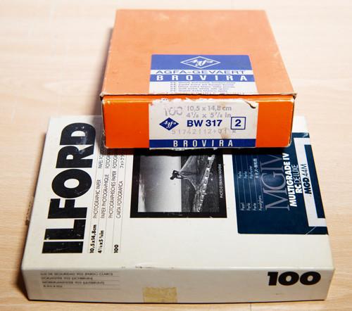 Fotopapier, Ophalen, Gebruikt