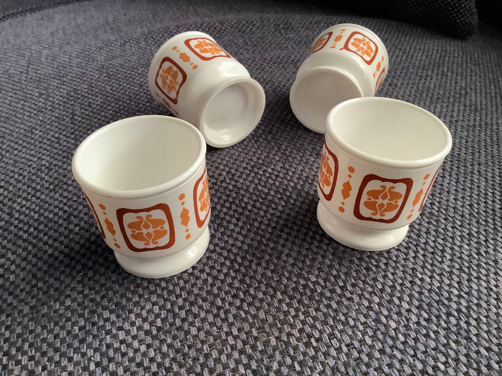 Vintage retro eierdopjes, Ophalen of Verzenden
