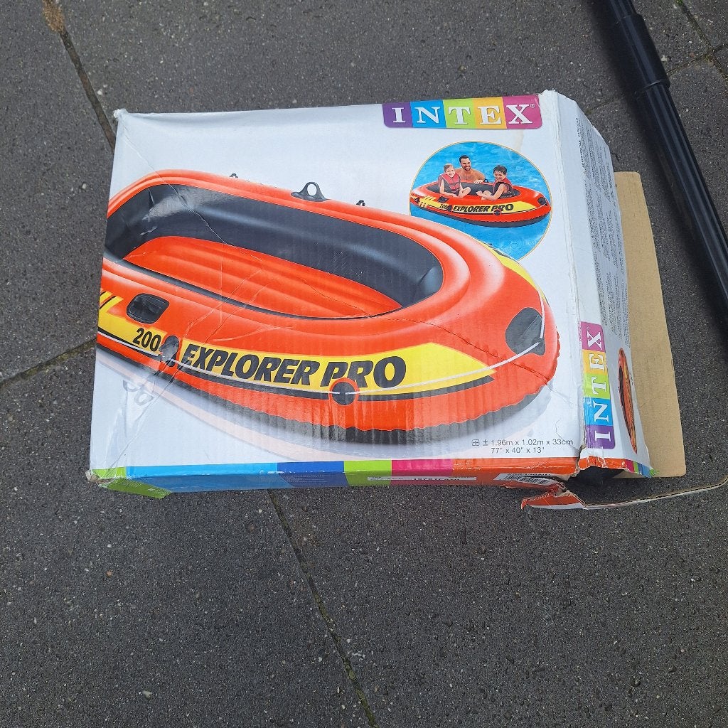 Rubberen roeiboot, Ophalen, Gebruikt