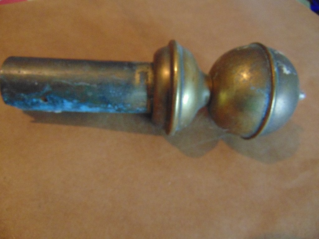 koperen knop einde gordijnroede, Ophalen of Verzenden, Gebruikt, Overige typen, Overige materialen