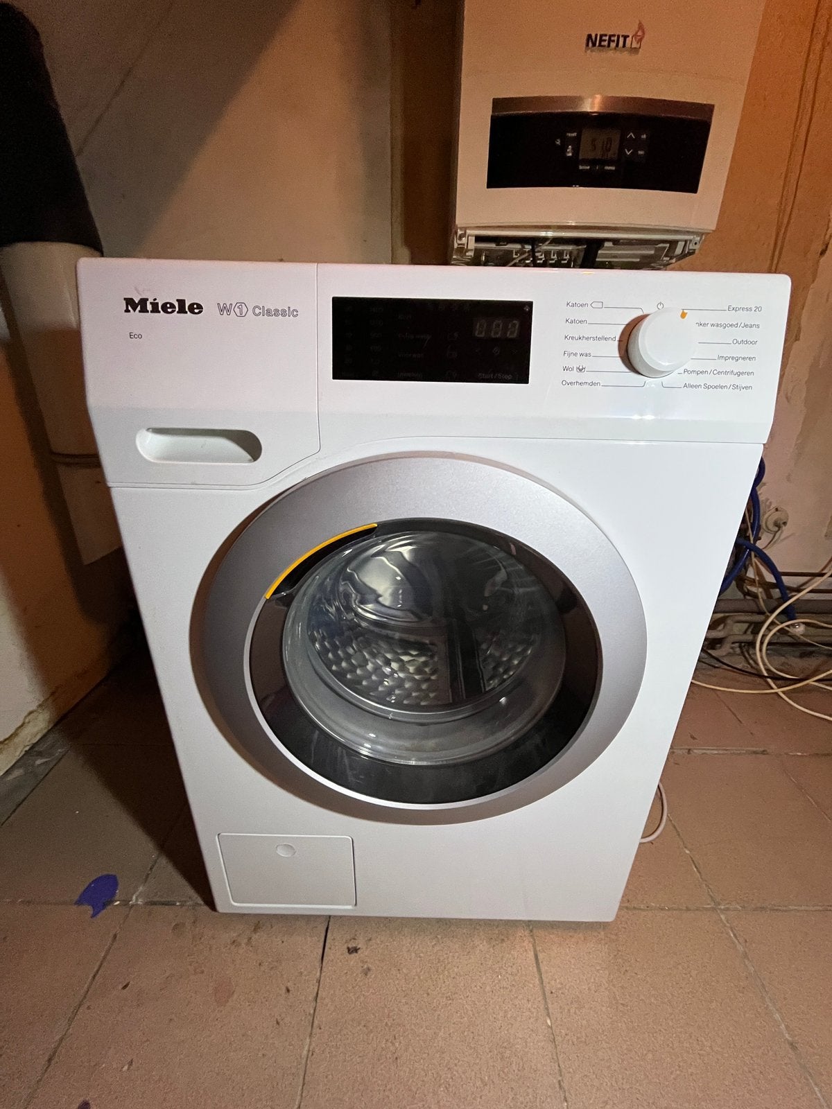 Miele wasmachine ZGAN, Witgoed en Apparatuur, Ophalen, Zo goed als nieuw, Voorlader, 85 tot 90 cm