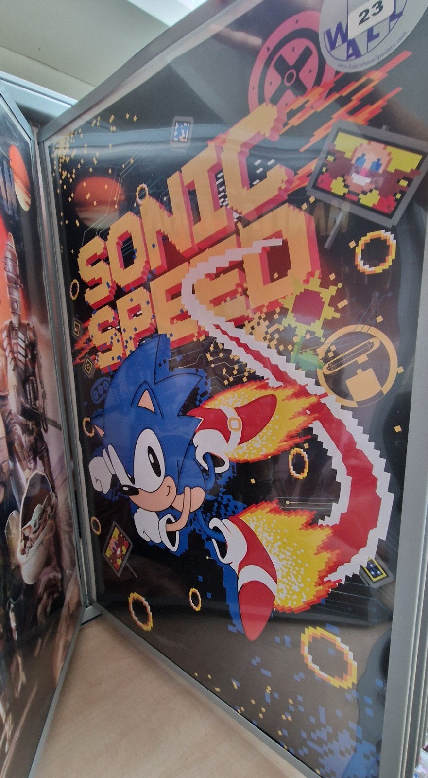 Sonic Speed Poster - Iconische Gaming Kunst, Ophalen of Verzenden, Zo goed als nieuw