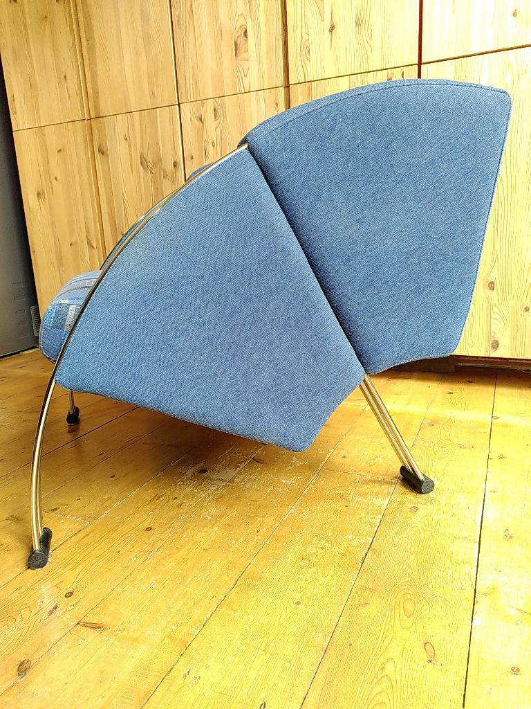 postmodern stoel fauteuil Young International, Ophalen, Gebruikt, Blauw, Stof