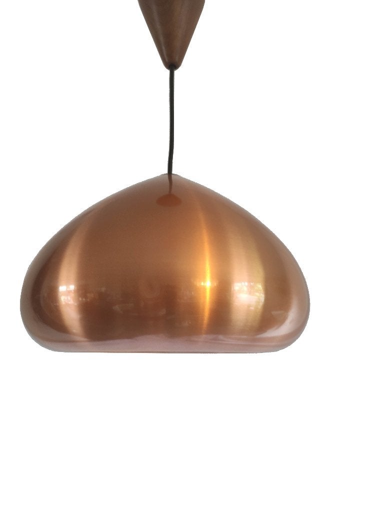 Prachtige vintage Jo Hammerborg design F & M Dania hanglamp, Ophalen of Verzenden, Gebruikt, Metaal