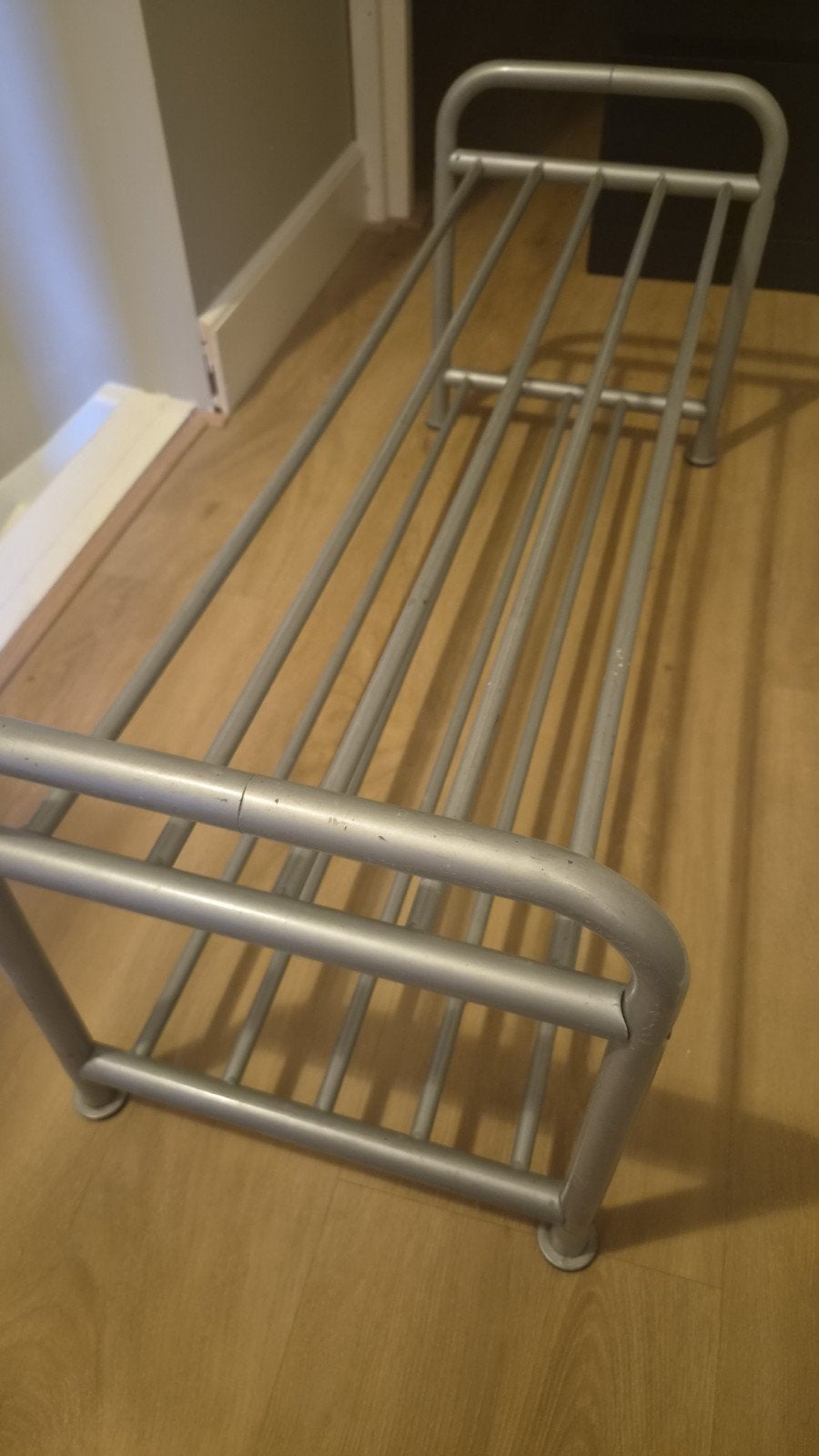 Metalen schoenenrek - Grijs, Ophalen, Gebruikt