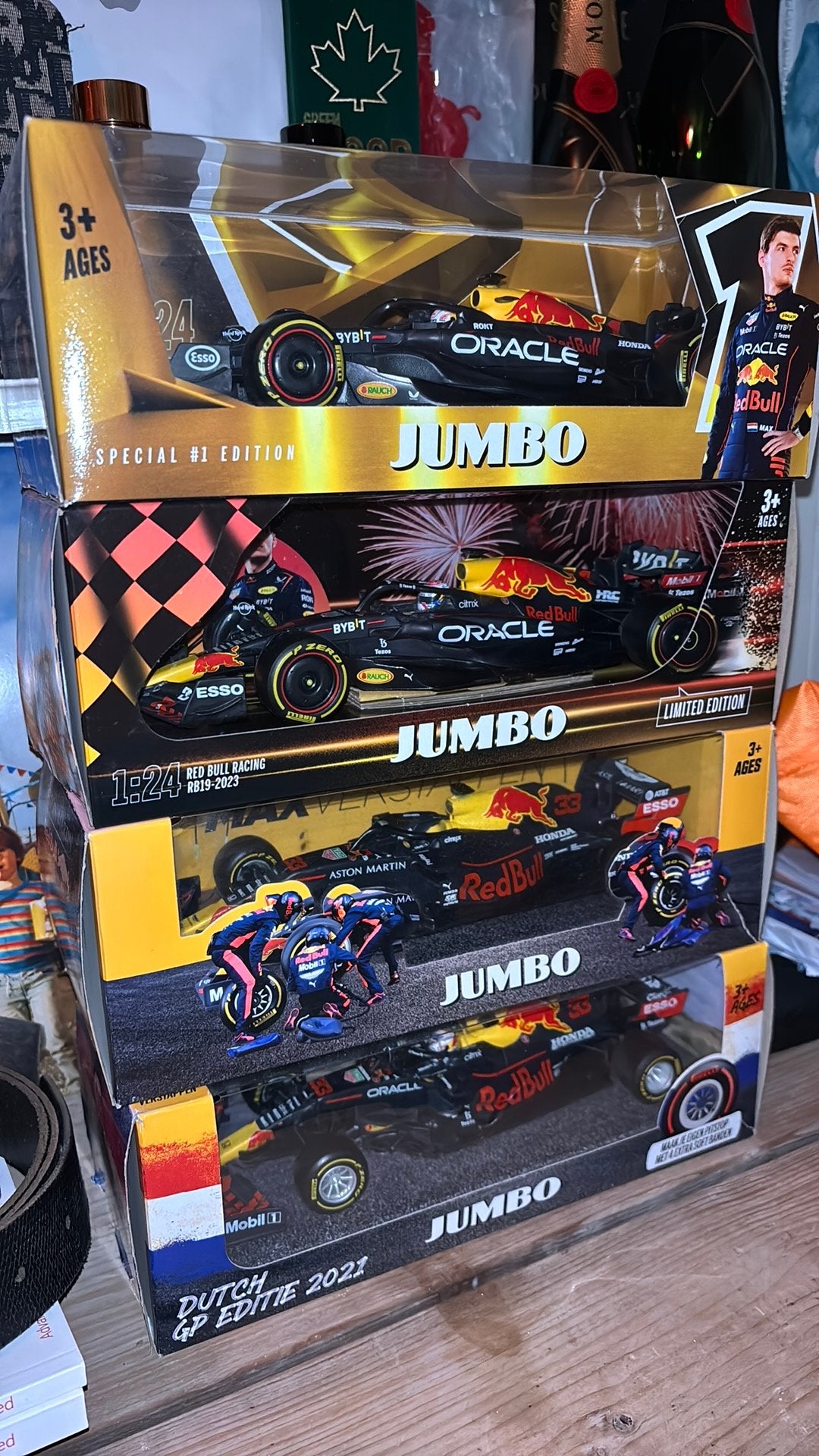 Redbull f1 autos jumbo, Ophalen of Verzenden, Zo goed als nieuw, Bburago