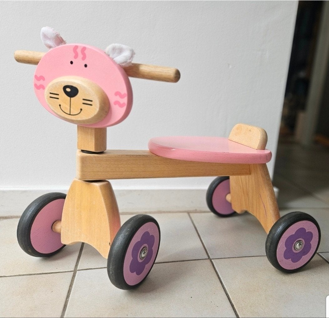 I'm Toy Loopfiets Poes - Houten Loopvoertuig, Ophalen, Gebruikt, Loopfiets