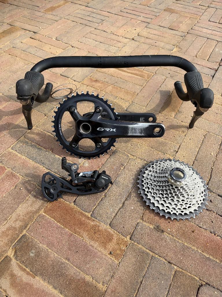 Shimano GRX 1x groepset, Ophalen, Gebruikt, Racefiets, SHIMANO