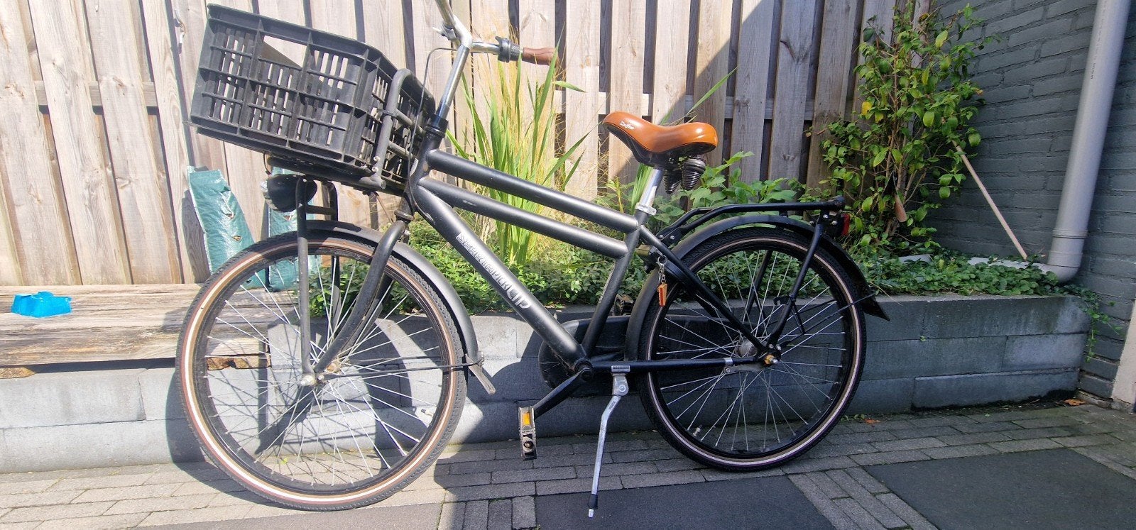 Sparta PickUp Jongensfiets 24 inch met krat & versnellingen, Fietsen en Brommers, Ophalen, Gebruikt, Sparta, Versnellingen