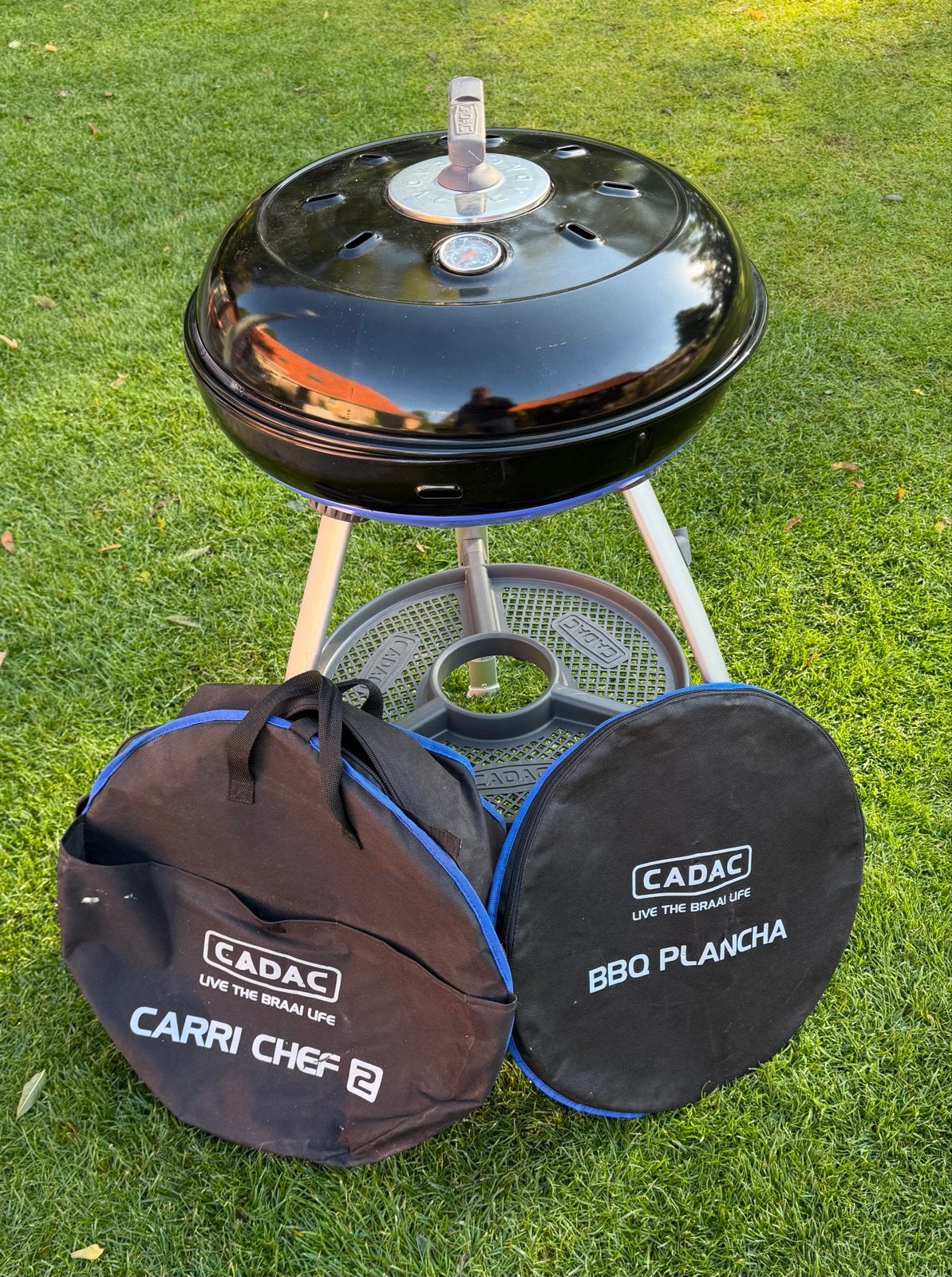 Cadac Carri Chef 2 BBQ met Plancha en draagtassen, Tuin en Terras, Ophalen of Verzenden, Zo goed als nieuw