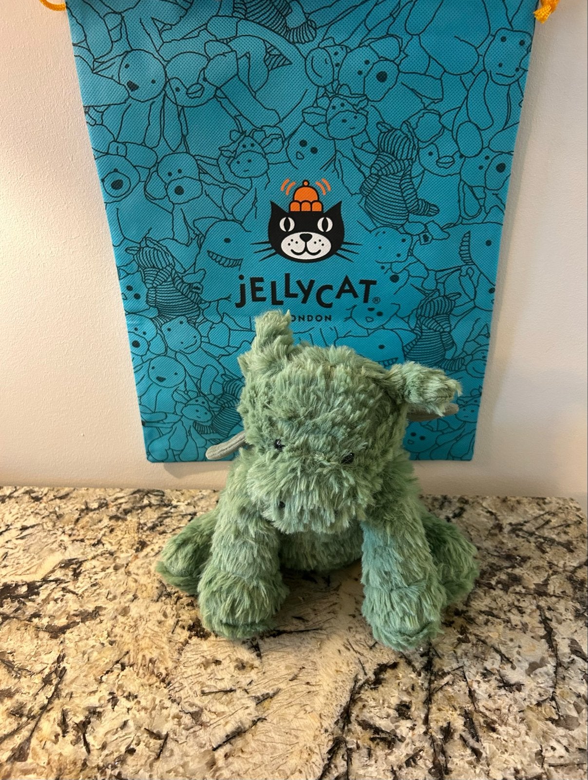Jellycat Fuddlewuddle Draak Knuffel, Overige karakters, Overige typen, Ophalen of Verzenden, Middelgroot (20 tot 80 cm)