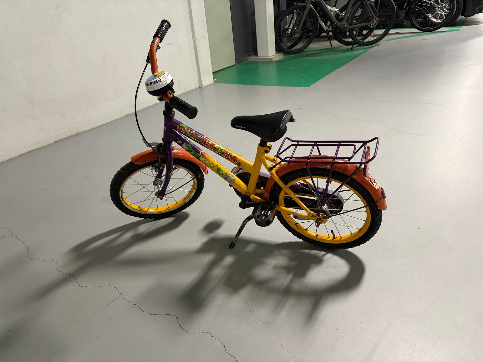 Gazelle Kinderfiets 16 inch - Jungle thema, Ophalen, Gebruikt, Velgrem, 16 tot 20 inch