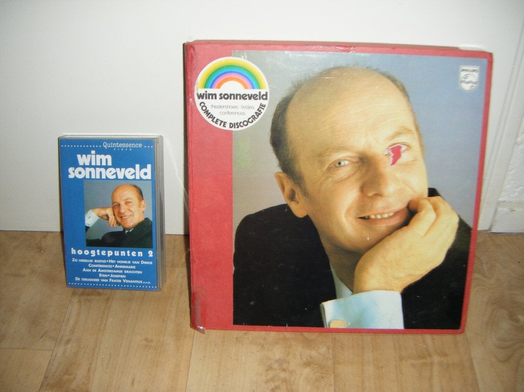 Wim Sonneveld,discografie 11 LP's+VHS band+boekje,izgst!, Speciale editie, Cabaret of Kleinkunst, Ophalen of Verzenden, 12 inch
