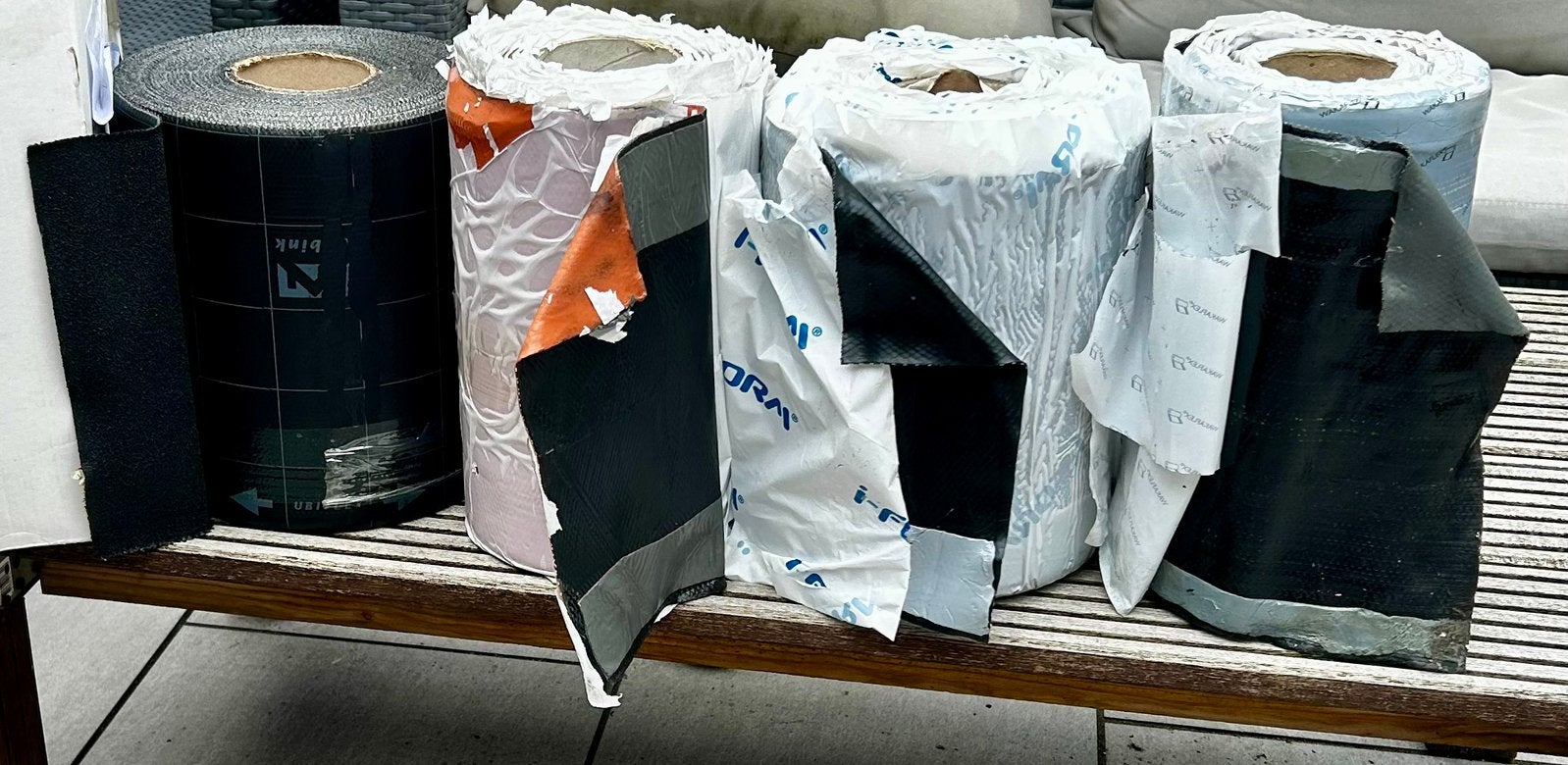 4 rollen loodvervanger (Ubiflex, Wakaflex, i-Form), Overige materialen, Zwart, Overige typen, Nieuw