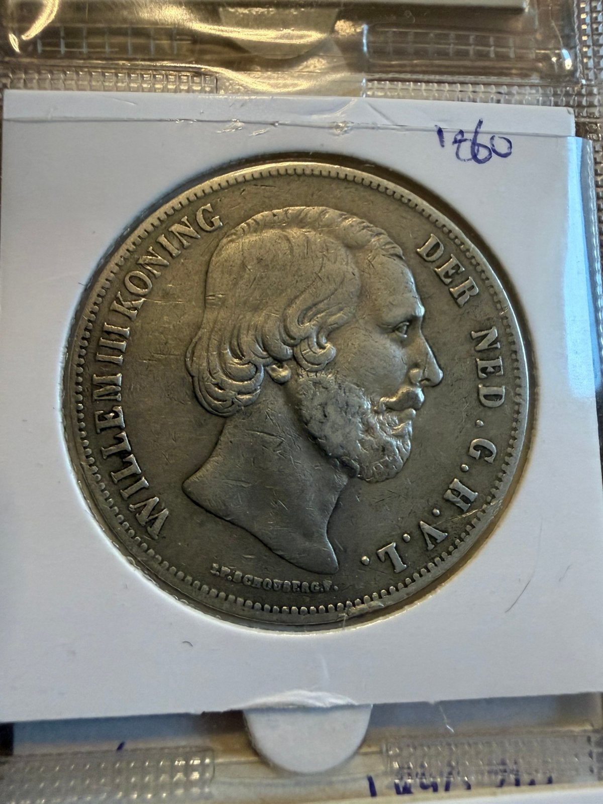 Rijksdaalder 1860 Willem III, Postzegels en Munten, Munten | Nederland, Koning Willem III, Zilver, Ophalen of Verzenden, Losse munt