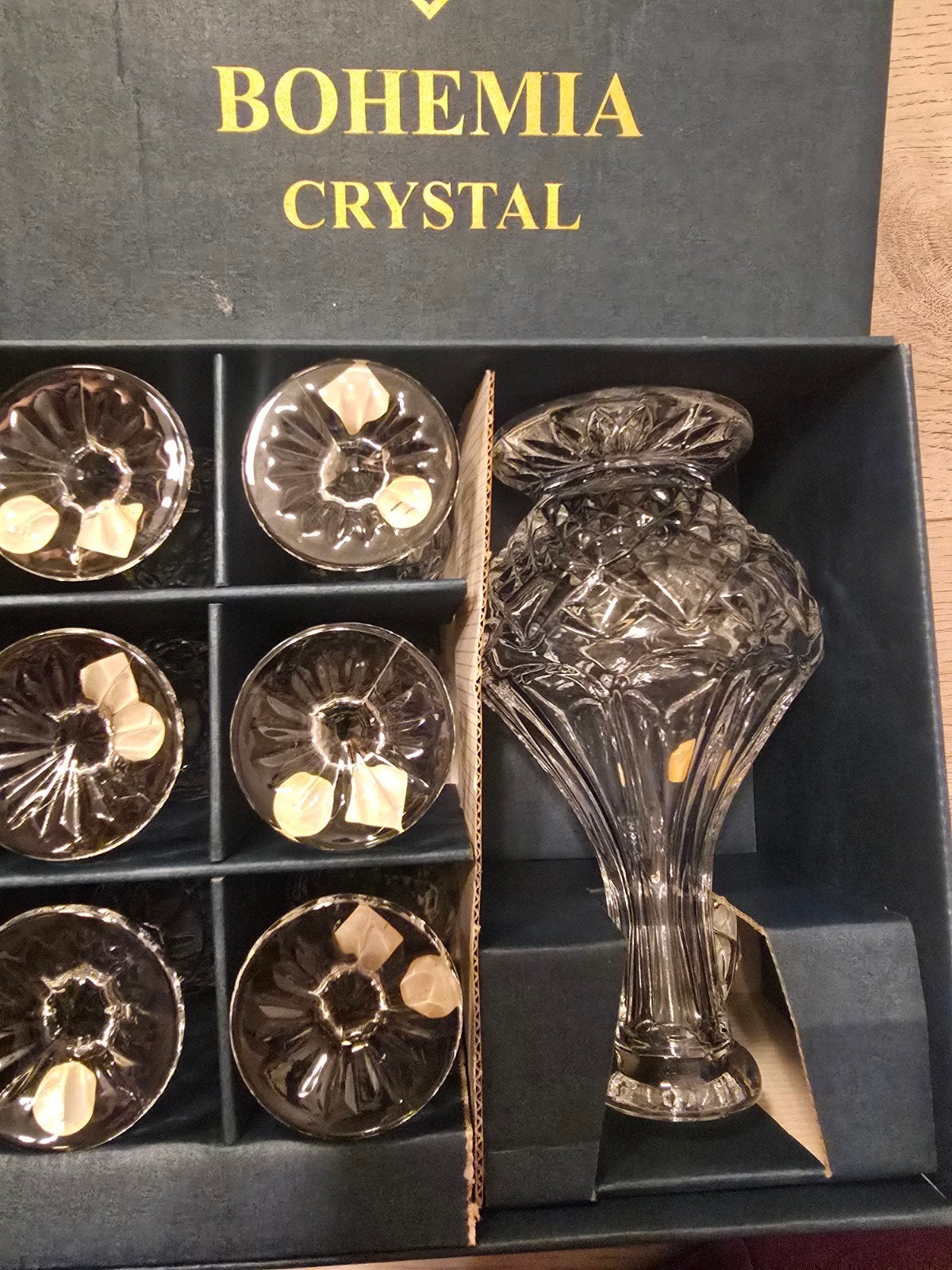 Bohemia Crystal Glazen Set  Karaf met glazen - Nieuw in Doos, Ophalen of Verzenden