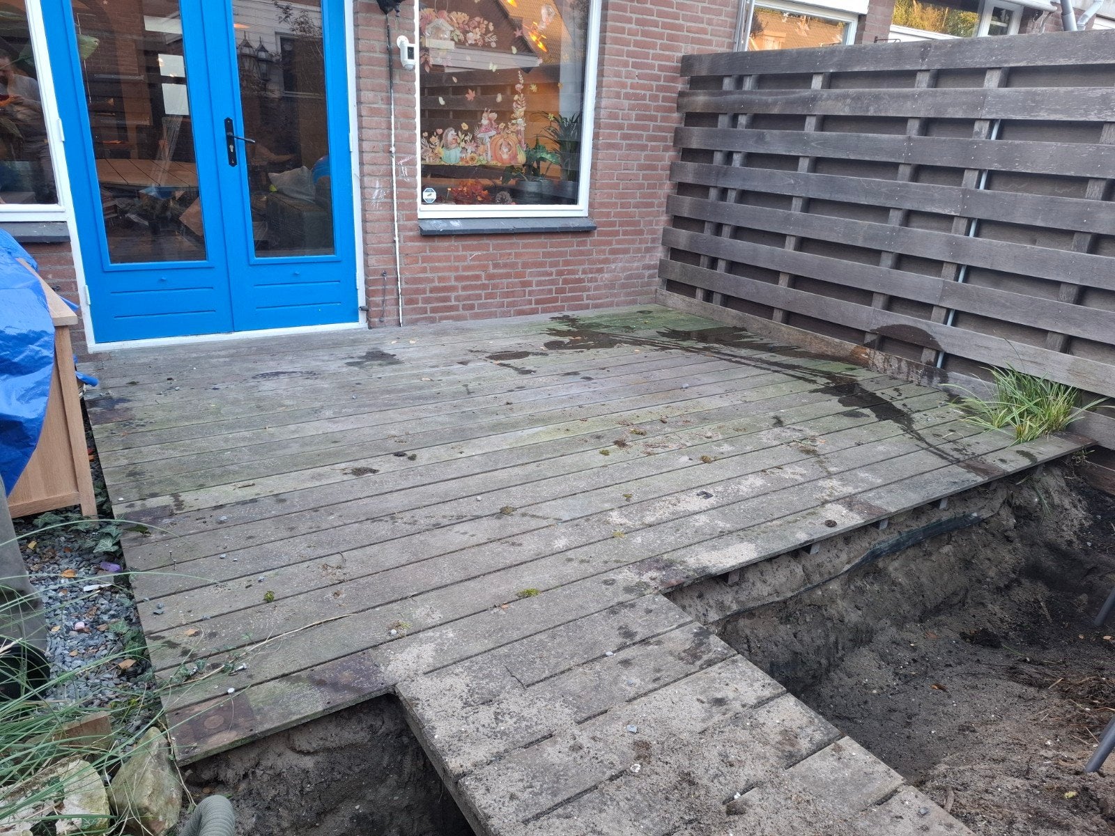 Hardhouten vlonder | Bankirai hout | 4 x 3 meter |  compleet, Ophalen, Gebruikt, Hout
