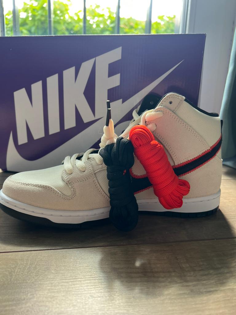 Nike SB Dunk High Pro PRM Met originele doos. Maat 44, Wit, Ophalen of Verzenden, Sneakers of Gympen, Zo goed als nieuw