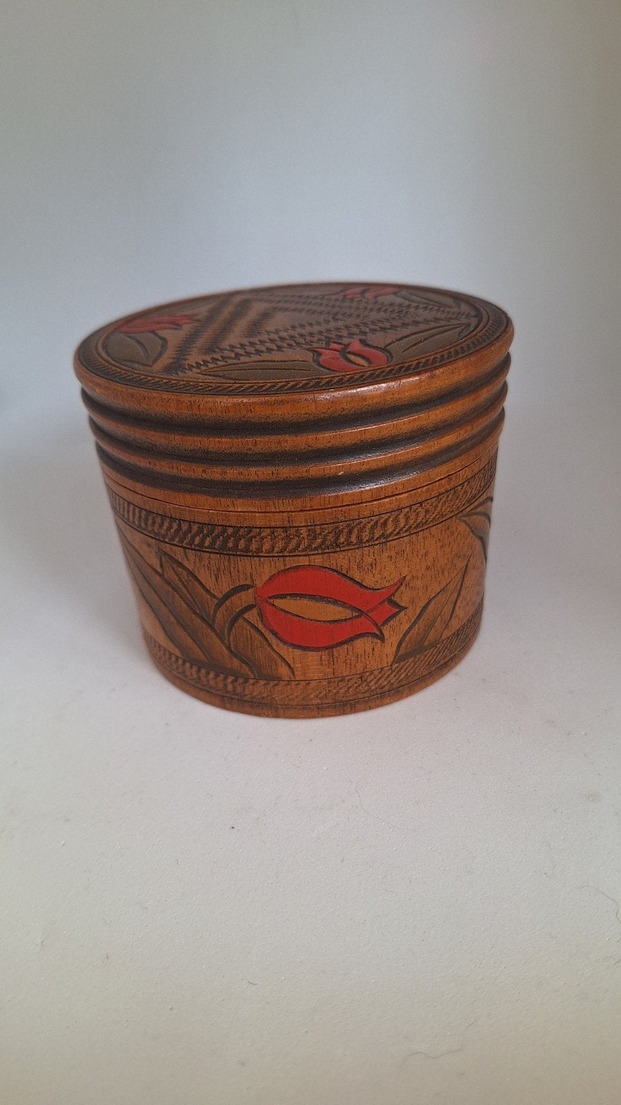 Vintage set onderzetters in bewaardoos, Huis en Inrichting, Ophalen of Verzenden