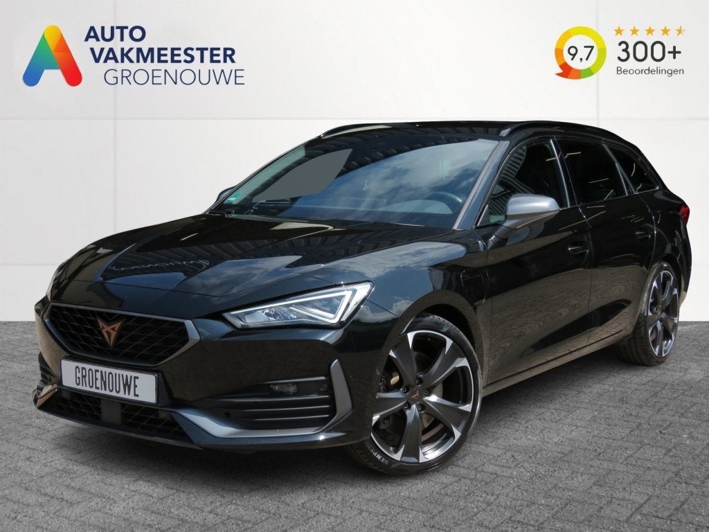 Cupra LEON SPORTSTOURER 1.4 245pk eHybrid / Sportstoelen / T, Auto's, Gebruikt, 4 cilinders, Leon, Zwart