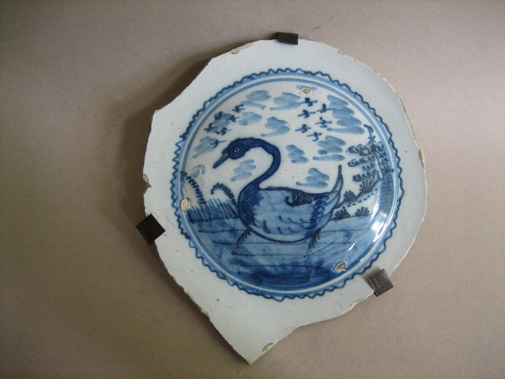 Antiek fragment pannenkoekbord 17e 18e eeuw bodemvondst, Ophalen of Verzenden