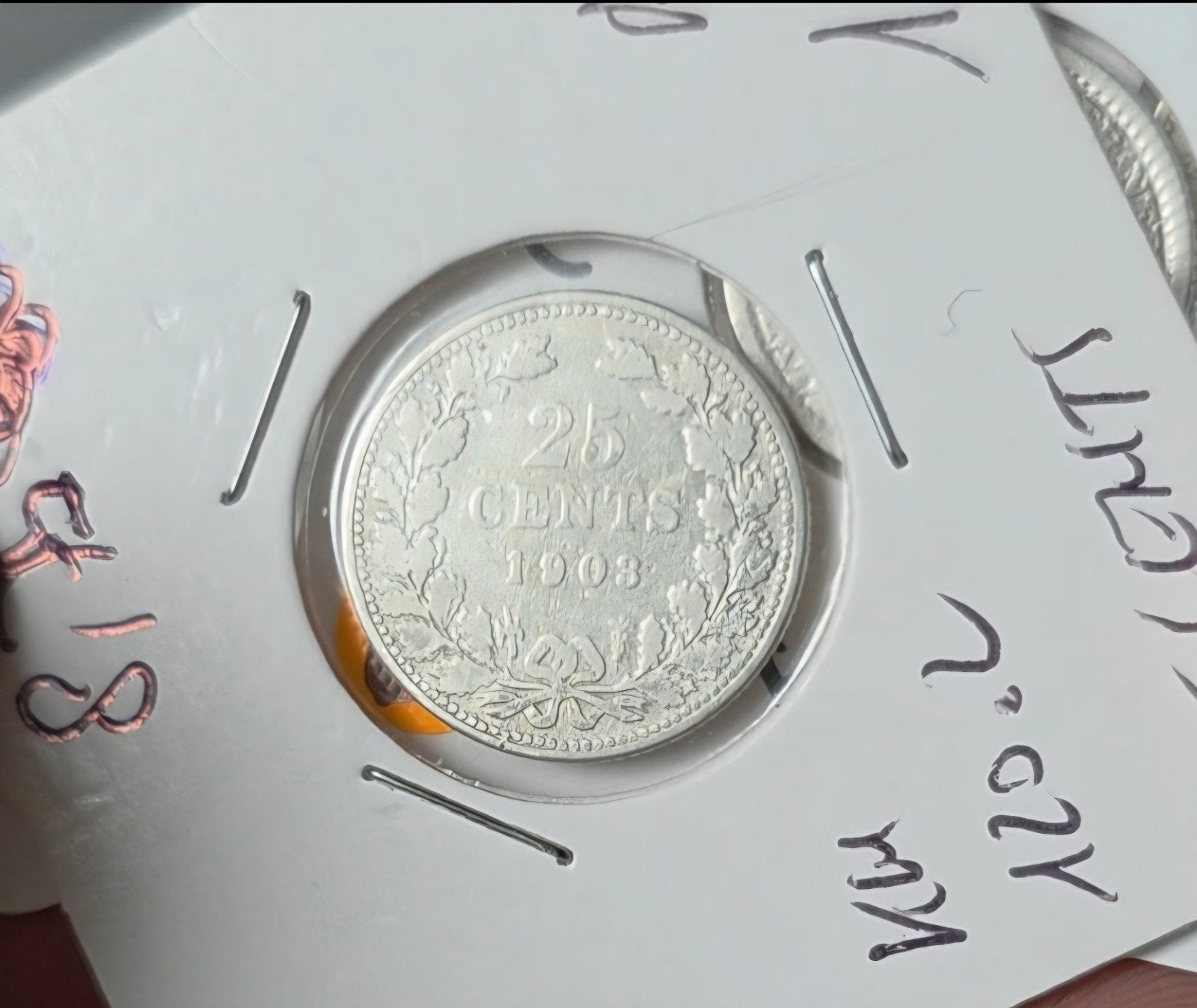 25 cent 1903 Nederland, Verzenden, Zilver, 25 cent, Koningin Wilhelmina