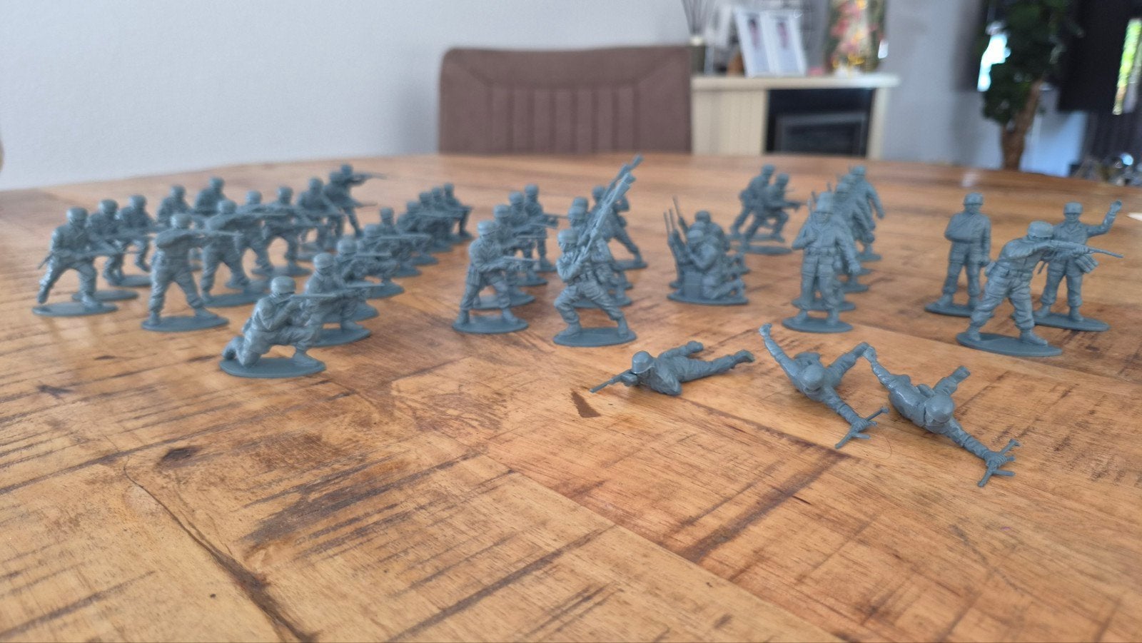 Matchbox Plastic Soldaten Duitse Infanterie (1:32), Ophalen of Verzenden, Zo goed als nieuw, 1:50 of kleiner, Figuur of Figuren